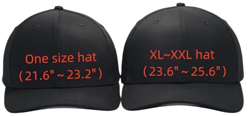 Image of Structured Baseball Dad Hat Fits One Size & XXL - Adjustable Golf Cotton Ball Cap - Plain Blank Casual Caps for Men Women