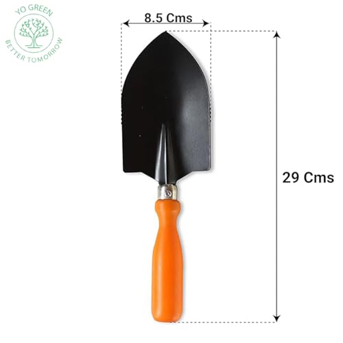 Image of Yo Green Gardening Hand Trowel Big Size Tool for Digging, Pot Mixing, Weeding, Gardening for Home Garden, Durable Plant Tool Kit, Good Grip (Big Trowel)