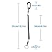 Lix&Rix Color Fishing Lanyards Fishing Tool Pole Safety Coiled Lanyards Retractable Wire Inside with Carabiner, 6pcs