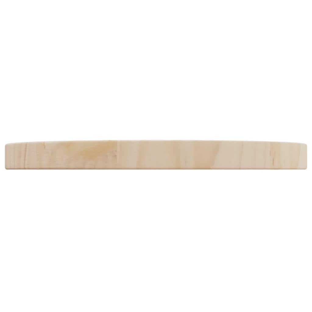 Piano in legno per scrivania rotonda, piastra di protezione, tavoli da pranzo, caffè o giardino, design moderno, facile da pulire, marrone, 30 x 2,5 cm