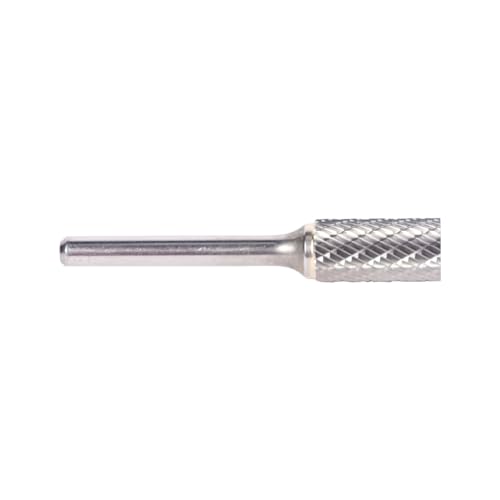 Image of Drill America SA-1 Carbide Burr /Rotary File Cylindrical Double Cut for Die Grinder 1 /4 inch Dia. x 5 /8 inch Cut Length with 1 /4 inch Shank and 2 inch Overall Length, DUL Series
