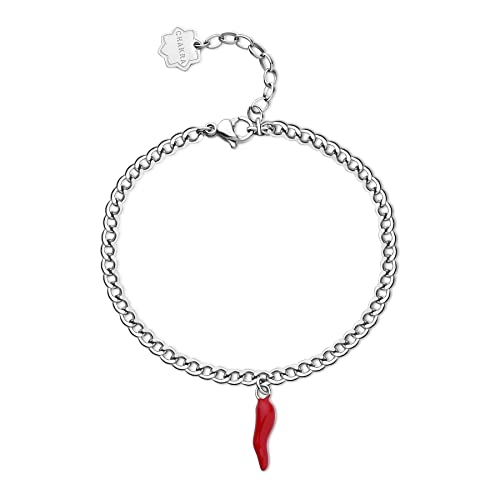 Bracelet chakra femme Brosway BHKB139 : offrez un bijou argenté en acier de 18 cm