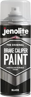 JENOLITE Brake Caliper Spray Paint | BLACK GLOSS | Brake and Caliper Restoration Spray Paint | Durable Finish, Heat and Petrol Resistant | 400ml | RAL 9005