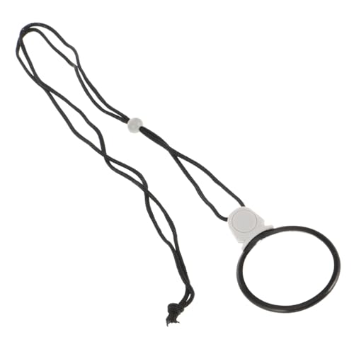 Beatifufu Monocle Magnifying Lens Pendant for Men - Useful Necklace Magnifier for Map Reading and Small Print - Ideal Eye Aid Monocle Reading Glasses Elegant Eyepiece for Jewelry and Coin