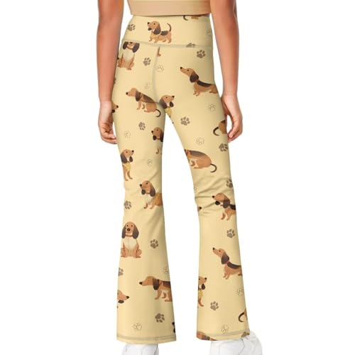 Dachshund Leggings for Girls 5-14 Dog Paw Athletic Leggings Yoga Pants Clothes Flare Leggings Long Tight Trousers Cute Outfits4