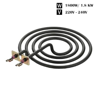 Image of RABBIT-BABA-Electric Heating Element, Popcorn Manchine 4 ring element 1800w Coil Type, Stainless Steel, Spiral Design