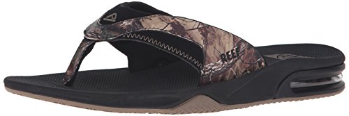 REEF Men's Fanning Prints Flip Flop, Real Tree Extra, 7 M US