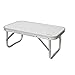 AKTIVE Tavolo Mare Pieghevole, Tavolo Basso Spiaggia, 56 x 34 x 24 cm, Colore Rosa Morbido, Struttura in Alluminio, Piano in Legno, Tavolo Pieghevole Camping Piccolo, Camping