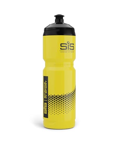 Amazon Science in Sport SIS Yellow Sports Water Bottle, Plastic Water Bottle, Black Logo, Yellow Colour, 800 ml [Design may vary] #ad