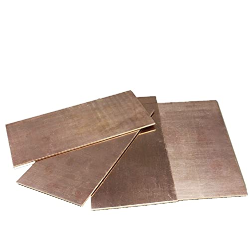 NICOLIE 1Pcs Beryllium Bronze Sheet Plate Length 100Mm 200Mm Guillotine Cutting Thick 0.5-2Mm C17200 For Diy Material - 100 x 200 x 0.5