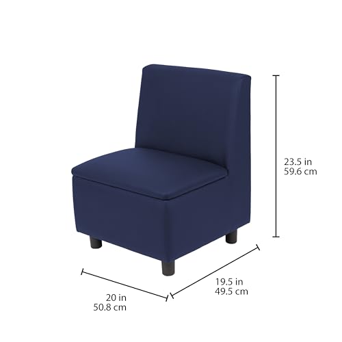 Image of FDP Kid Comfort Collective Modular Armless Chairs, 2-Pack - Navy