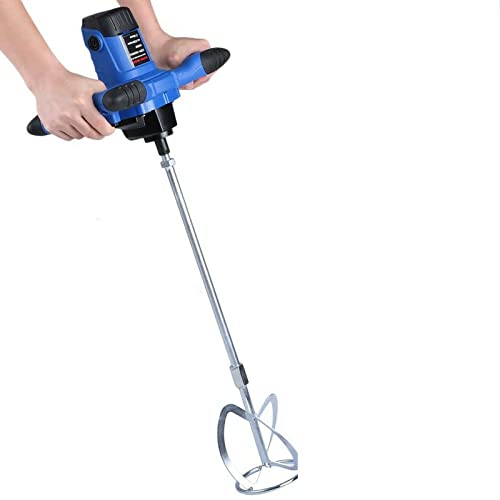 Miscelatore portatile per cemento calcestruzzo, 2600 W elettrico betoniera miscelatore regolabile 6 velocità, miscelatore per intonaco fughe colore set sottile malta