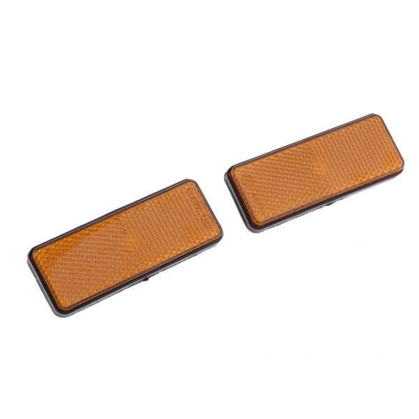 THE STYLE SUTRA 3xYellow Rectangle Reflectors Universal for Motorcycle ATV Dirt Bike Scooter-picture-10