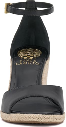 Vince Camuto Women's Felyn Wedge Sandal, Black, 82