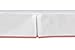Bacati - Mix N Match White with Band at Bottom Crib Skirt (White/Coral)