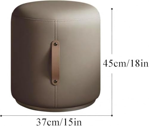 Taburete cilíndrico de sofá y reposapiés portátil para salón 3