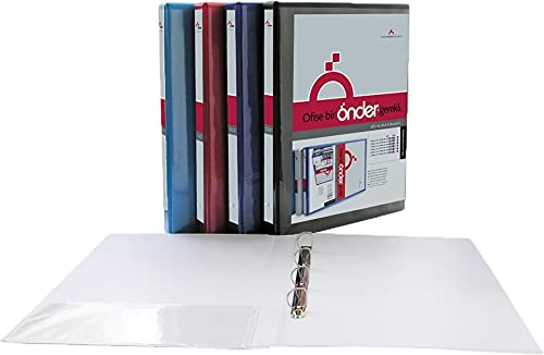 Ön der A3 7 CM 4 ANELLI Bianco Cartella Verticale Meccanismo D 20245
