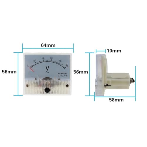 Voltmètre analogique CA résistant aux interférences pour tester les tensions 10V - 2