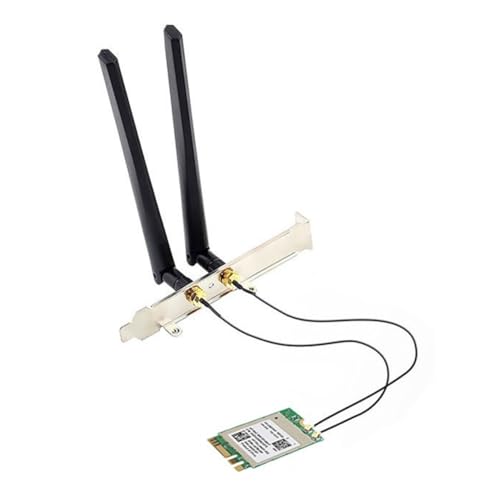Tarjeta de red WiFi 7 tribanda con antena de 8 dBi y alta velocidad de 6338 Mbps