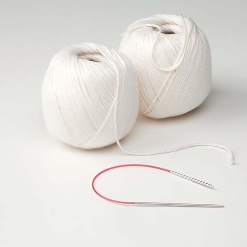 Image of Addi 'Sockwonder' Lace Circular Needles 25cm /10, 3.5mm (US# 4), EasyKnit Rocket (EU Version) with red Cord