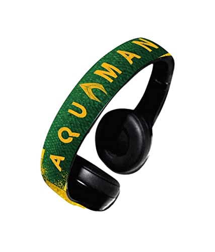 Image of Macmerise Suit up Aquaman On-Ear Bluetooth Headphone with Upto 10 Hours Playback, FM Radio, SD Card, Soft Padded Ear Cushions and Passive Noise Isolation | Decibel Wireless Headphone