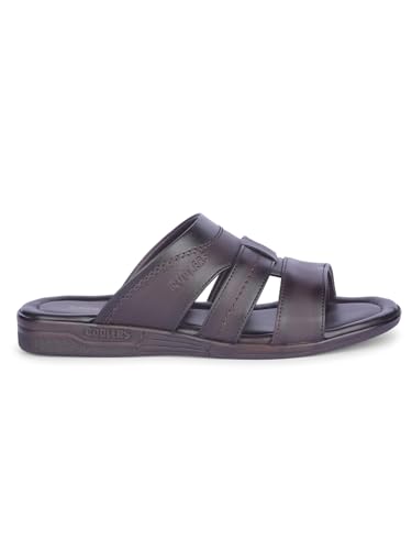 Image of Liberty ZUNAIRIO-E COOLERS Men Sandals, Black - Thong Sandals for Men - Multi Strap Stylish Design - Slip On Closure - Cushioned Comfort Footbed - Daily Wear Casual Formal Ethnic Outdoor Use Footwear