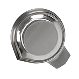 BESTYASH Edelstahl Waagschale Feinwaage Waagschale für Schmuck Präzise Digitale Küchenwaage Zubehör für Kleine Gegenstände Robust Lange Langlebig