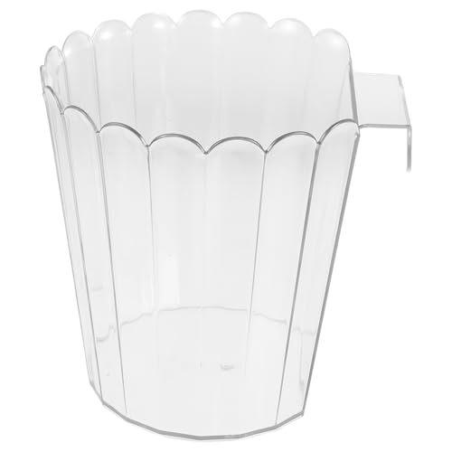 Beaupretty Cubo de Basura Colgante para Puerta de Armario Cocina, Pequeño Bote de Basura Transparente de Pet, Diseño Ahorra Espacio para Baño y Cocina, Instalación Rápida y Limpieza Fácil