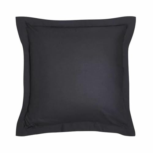 TODAY Taie d'oreiller Essential - 63 x 63+5 cm - 100% Coton uni - Fusain