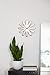 Umbra Ribbon Modern 12-inch Wall Clock, Battery Operated Quartz Movement, Silent Non Ticking Wall Clock, Stainless Steel