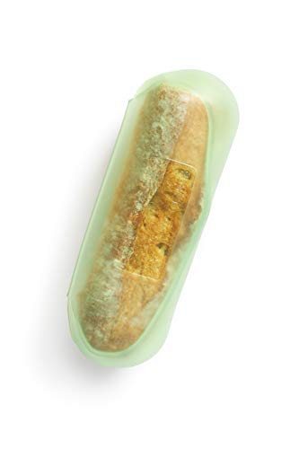 Lékué Funda Bocadillo, Silicona, Verde, 22 cm