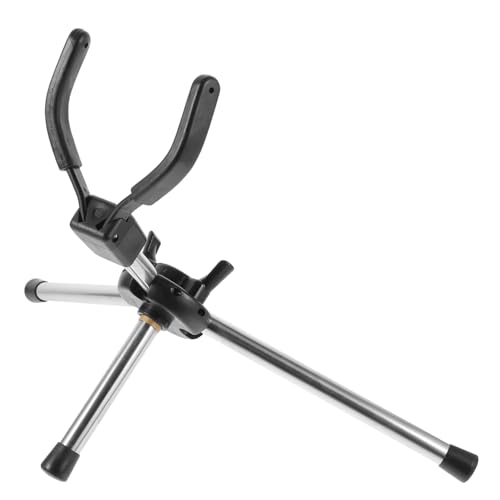 COSMEVIVI Saxophone Tripod Stand Holder Saxophone Display Bracket Foldable Wind Instrument Bracket Black