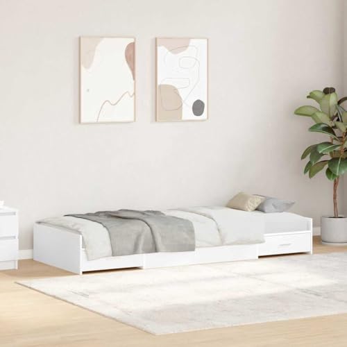 Hoodmeel Letto Contenitore Singolo, Letto Contenitore Legno, Letto Singolo con