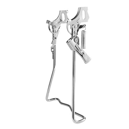 BESPORTBLE Bike Double Kickstand Adjustable,Center Mount Double Stand Folding Bicycle Stand Support Rear Mount for Mountain Bike Road Bike Bicycles Adult