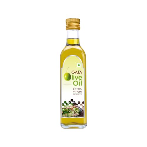 Image of GAIA Extra Virgin Olive Oil,250Ml Bottle Heart Healthy Superfood,Natural &Cold Extracted Olive Oil Ideal For Drizzling On Salads&Sauteed Vegetables Packed With Anti-Aging Benefits & Improved Digestion