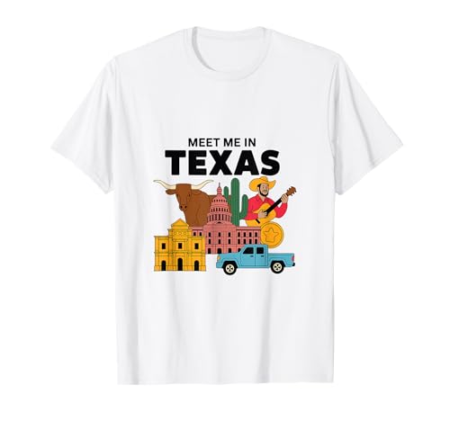 Vintage Texas Grafik Herren Damen Texas Grafik T-Shirt