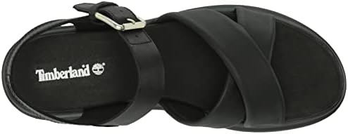 Timberland Women's London Vibe X Strap Sandal, Black Full-Grain, 10 | Image 4
