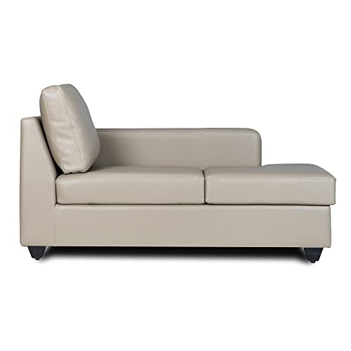 Image of Wakefit Sofa Set | 3 Year Warranty | Sofa 3 Seater, 3 Seater Sofa for Living Room, Wooden Sofa Set, 4 Seater + Right Aligned, Sofa for Living Room - Napper(Jindal : Cappuccino)