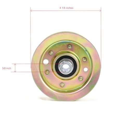 The ROP Shop | (Pack of 3) Flat Idler Pulley for 2007 Toro TimeCutter Z5040 74374 Riding Mower