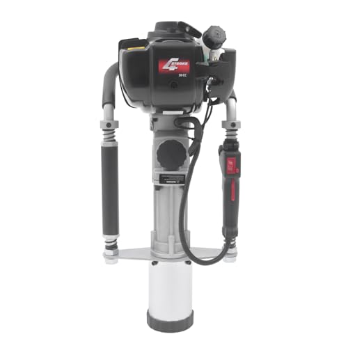 TITIDU 4 Stroke Gas Powered Post Driver Fence Pile Driver Hammer Push Pile Kit 37.7CC Single Cylinder Air Cooling 8500r/min