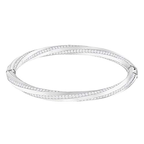Preisvergleich Produktbild Swarovski Hilt Armreif, Weiss, Rhodiniert