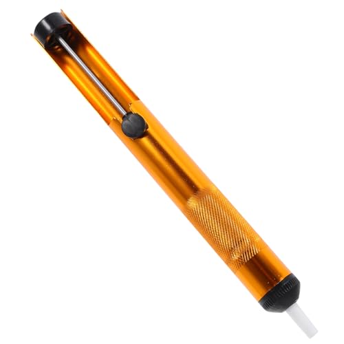 KICHOUSE Gold High-power Soldering Vacuum Tool Compact Manual Aluminum Solder Sucker for Solder Removal and Soldering Rework