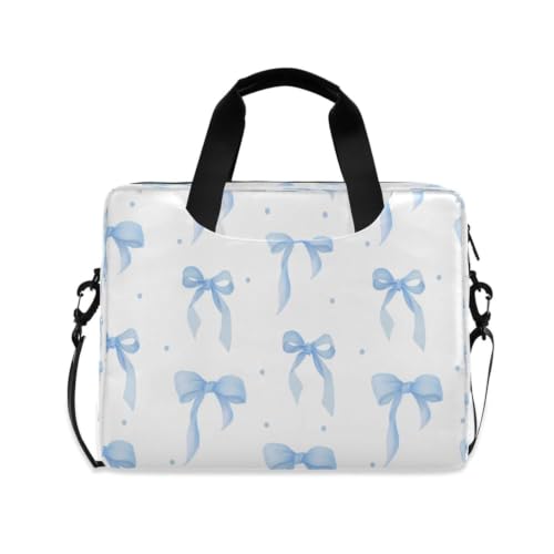 Maletín de portátil para el día a día urbano con bolsillo de accesorios y lazo azul