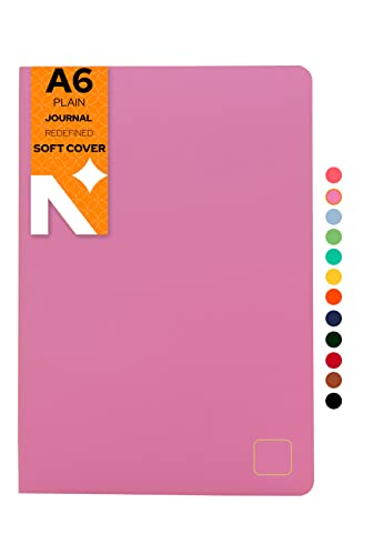Image of NEORAH - A6 Notebook SOFT COVER | Journal REFILL | Unruled Notebook Journal | 110 GSM | 160 pages (Size 14.8 cm x 10.5 cm) Planner Journaling Writing Note Taking Diary-LAVENDER