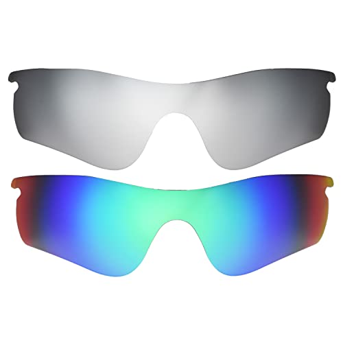 Lentilles de rechange Radarlock Path Titanium : verres compatibles Titane et Vert