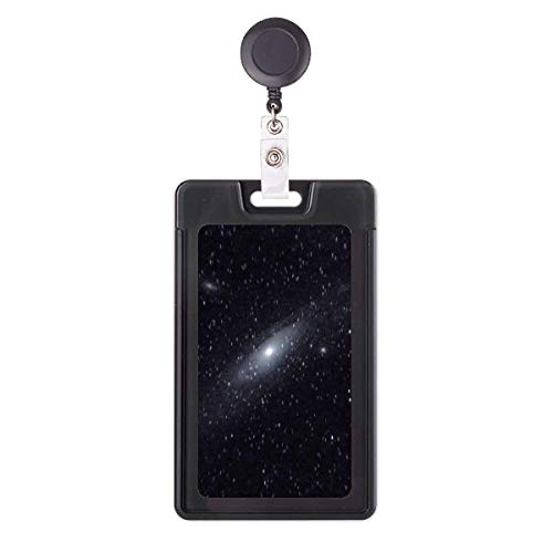 Funda retráctil para tarjetas White Star Nebulae con cordón extensible para pase de oficina