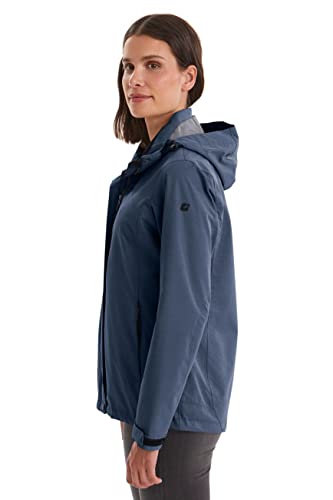 killtec Funktionsjacke Damen Inkele - Damenjacke mit abzippbarer Kapuze - leichte Übergangsjacke - Frauen Outdoorjacke ist wasserdicht und atmungsaktiv, dunkelnavy, 38