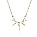 FTZDIXC Collier Femme Pendentif Vintage Cristal Bavoir Collier pour Femme Triangle géométrique bohème Collier Ras du Cou Charme Cadeaux pour Petite Amie Lui Donner