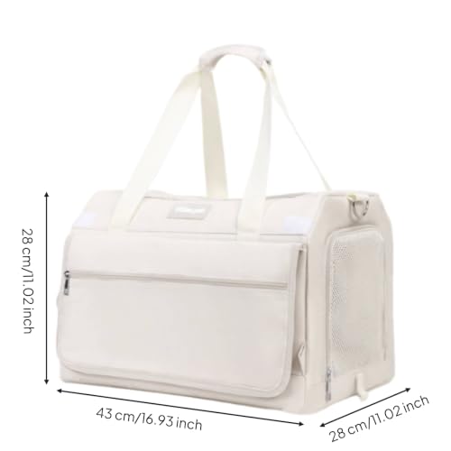 Contenedor portátil para viajes Colcolo blanco con panel de ventilación superior 2