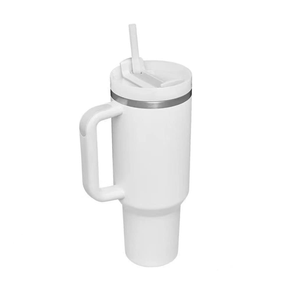 1200ml Tumbler with Handle Stainless Steel Water Bottle Straw Vacuum Thermos Cup Large Capacity Travel Car Coffee Mug